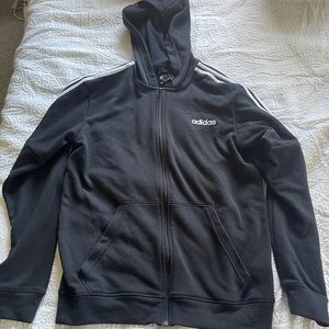Adidas zip up hooded sweatshirt